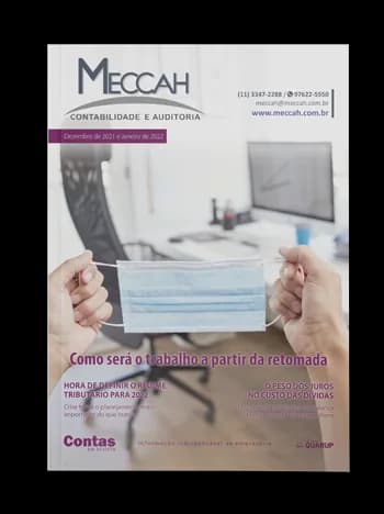 Capa da revista digital da MECCAH: Como será o trabalho a partir da retomada